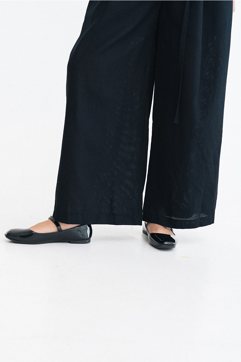 Buckle 15 Natural Long Pants In Black