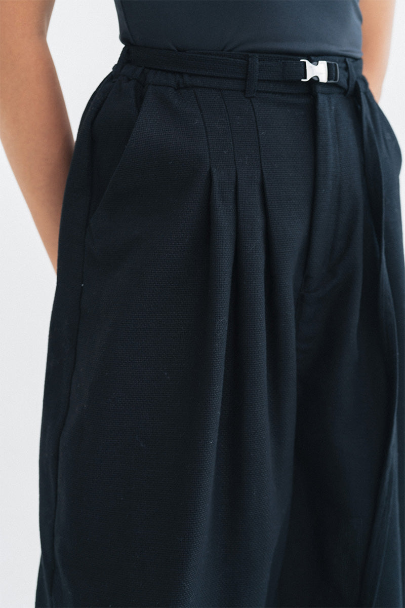 Buckle 15 Natural Long Pants In Black