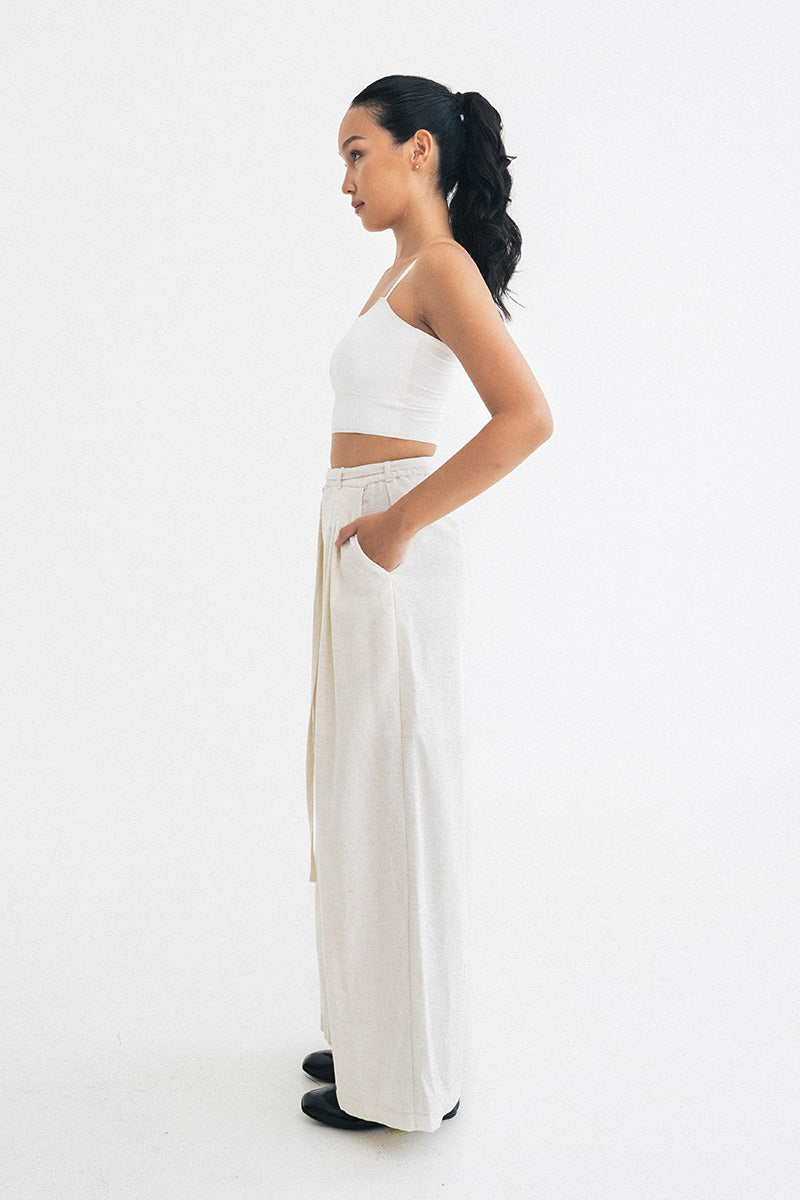 Buckle 15 Natural Long Pants In Broken White