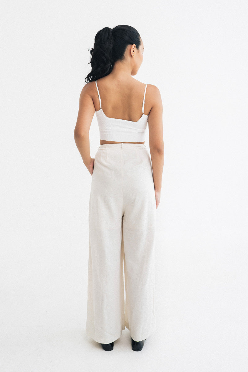 Buckle 15 Natural Long Pants In Broken White