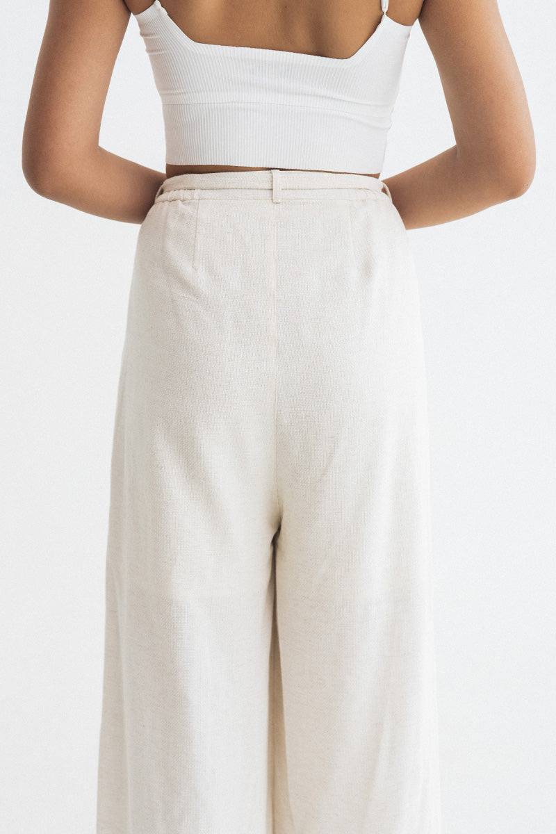 Buckle 15 Natural Long Pants In Broken White