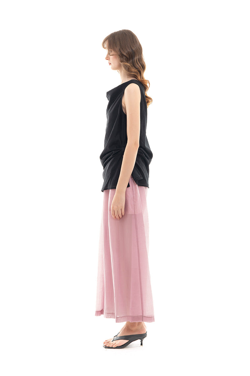 Draped Top In Black