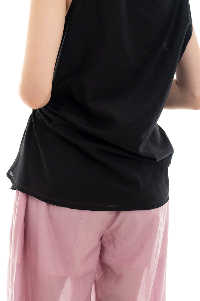 Draped Top In Black