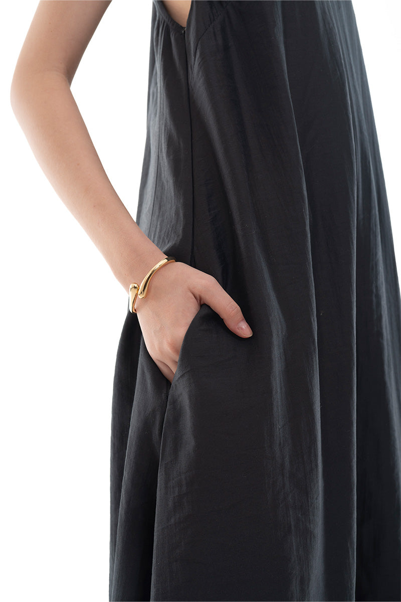 Halter Maxi Dress In Black