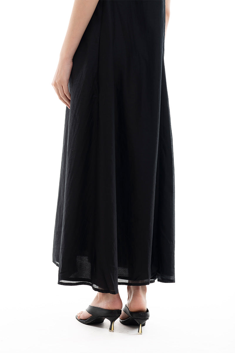 Halter Maxi Dress In Black