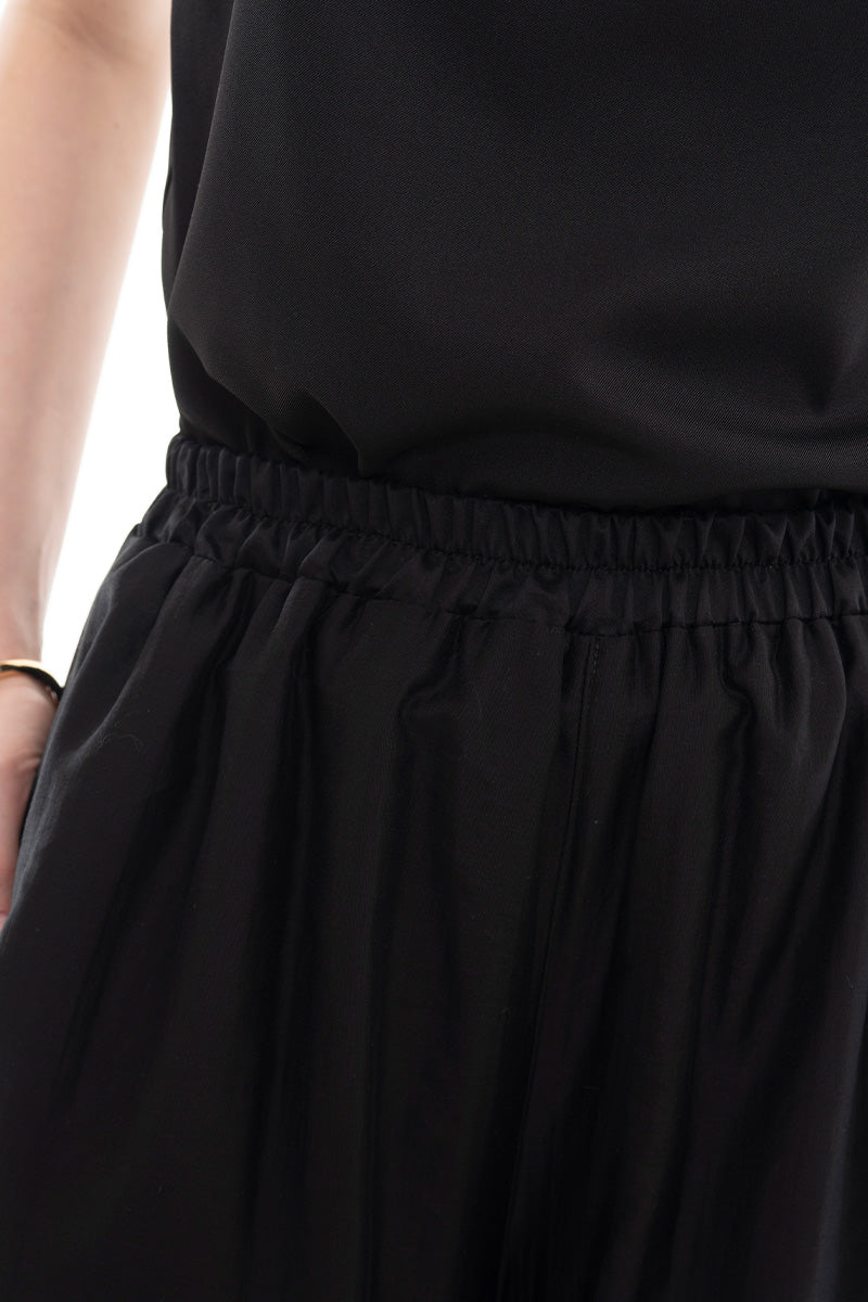 Sheer Wide Leg Pants In Black