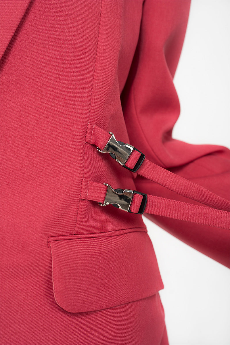 Buckle 15 Oversized Blazer In Brick Red