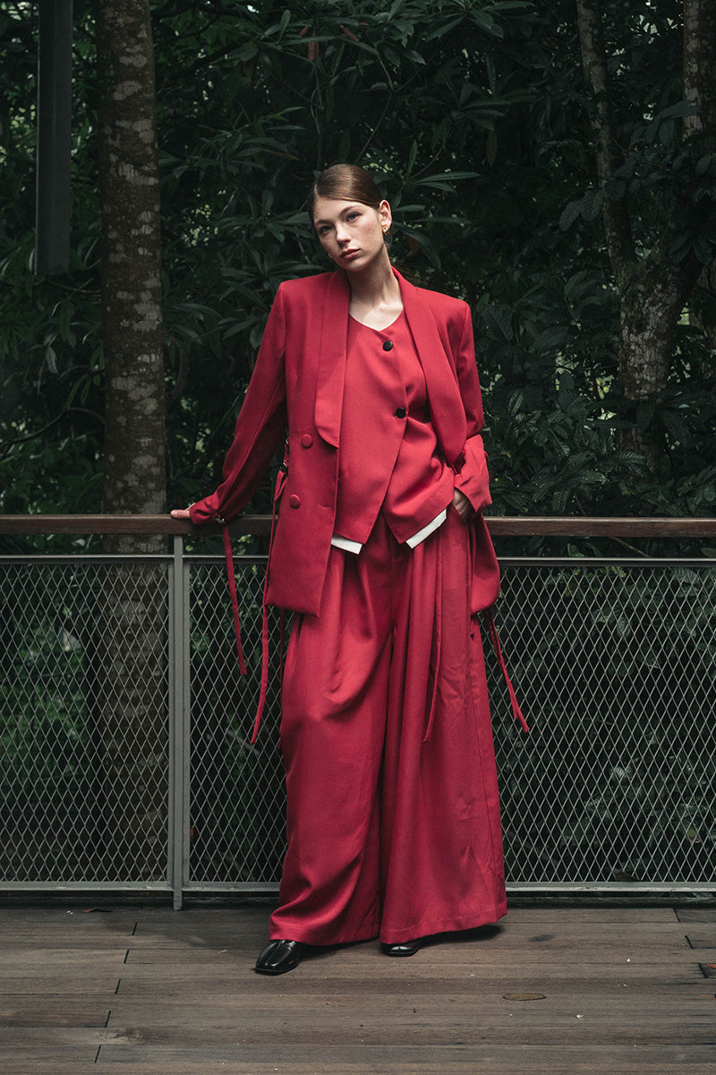 Buckle 15 Pants In Brick Red