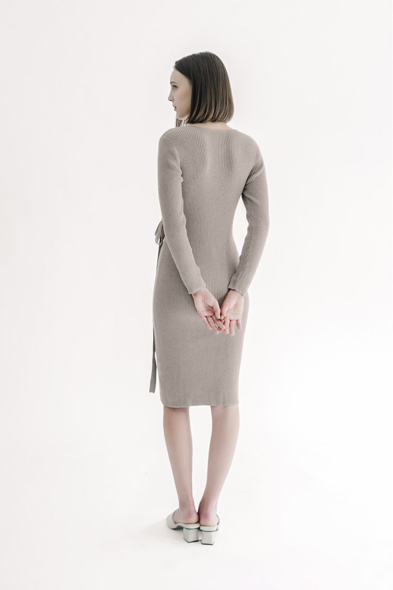 Essential Knit Dress In Brown