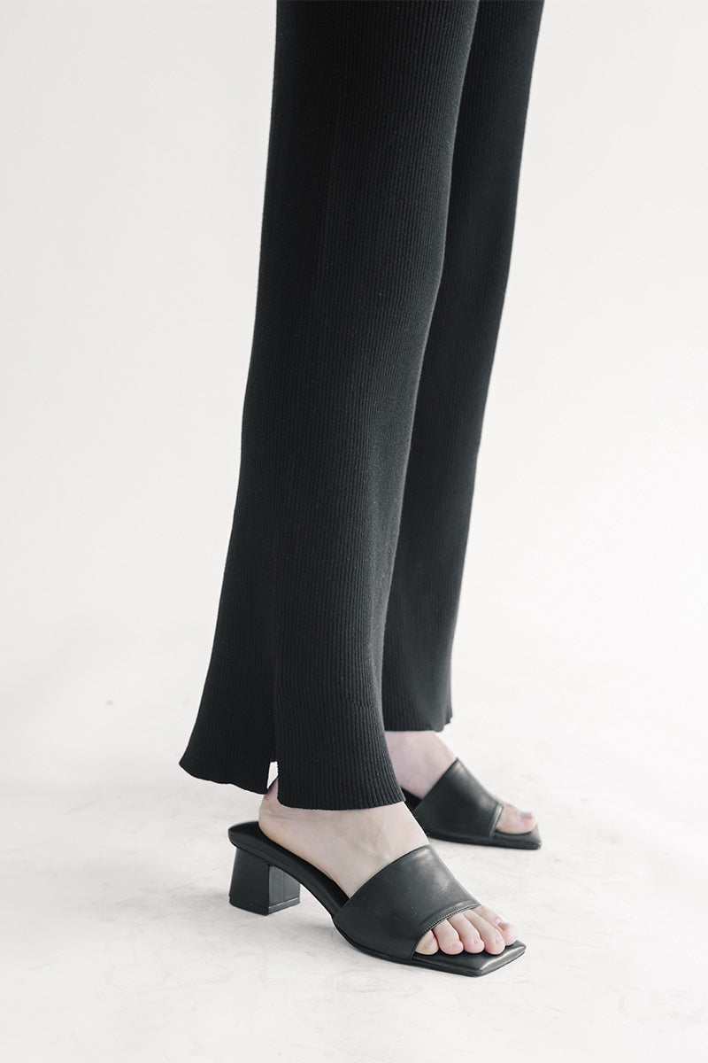 Essential Knit Long Pants In Black
