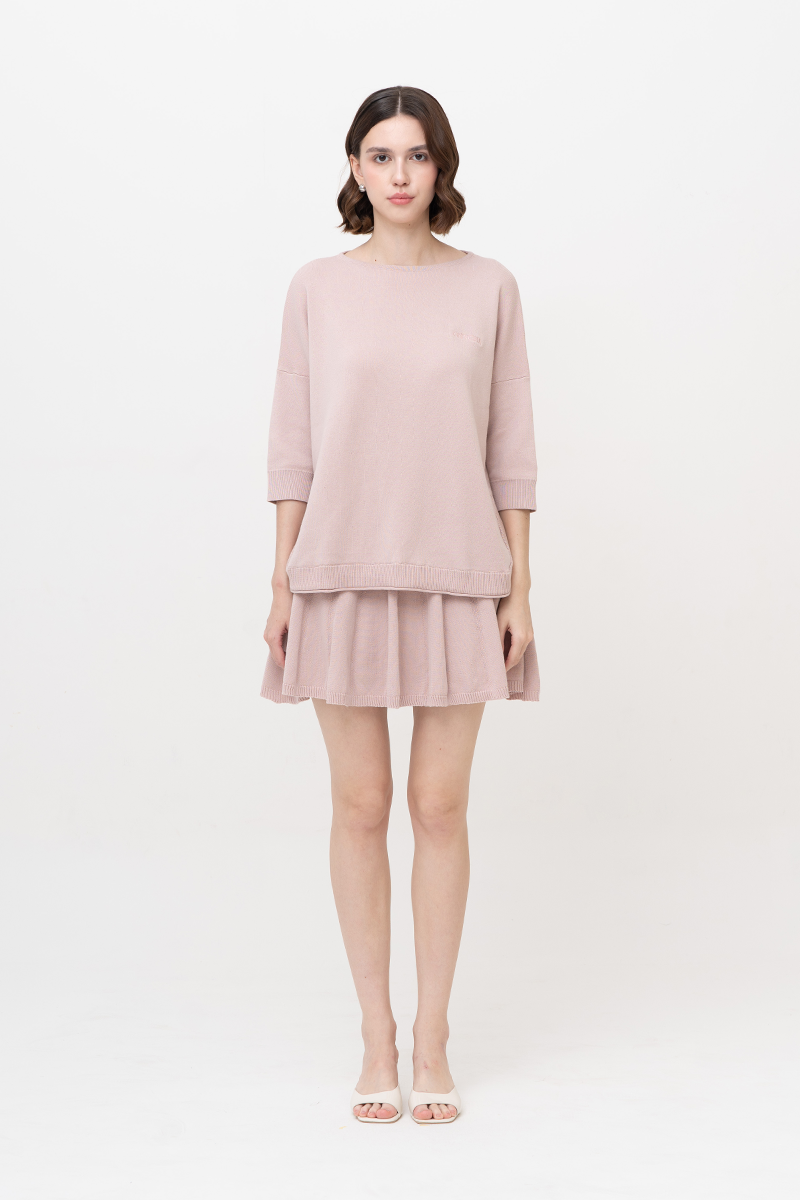 [DEFECT] Essential Cotton-Jersey Sweatshirt In Dusty Pink