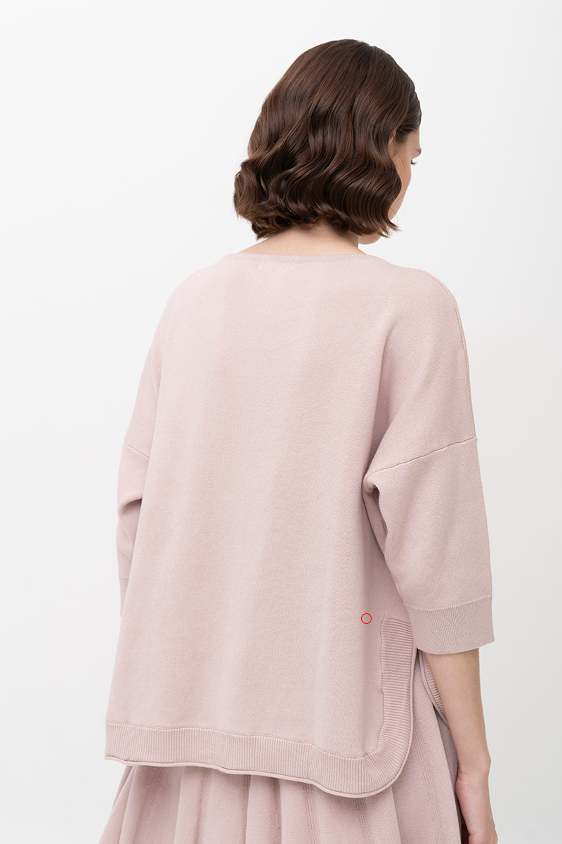 [DEFECT] Essential Cotton-Jersey Sweatshirt In Dusty Pink