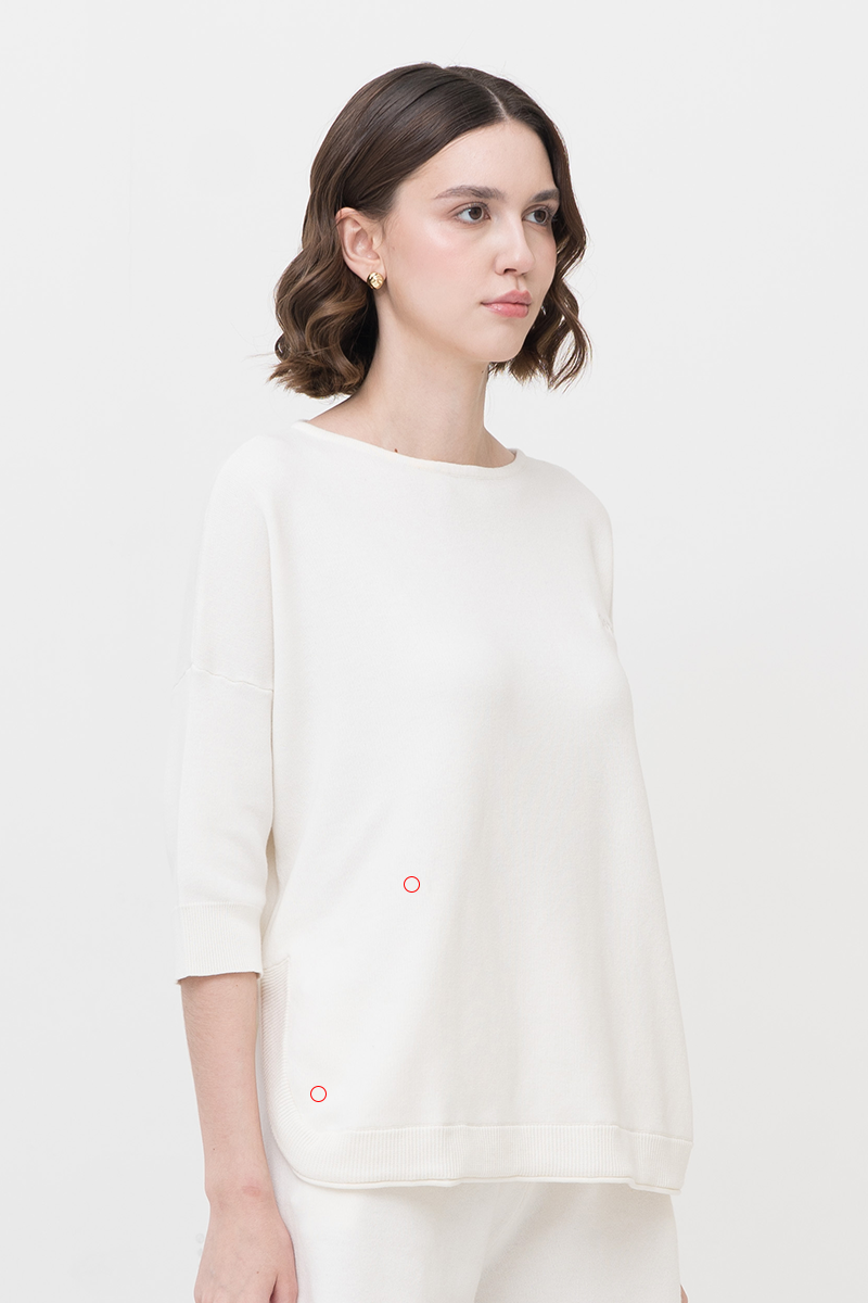[DEFECT] Essential Cotton-Jersey Sweatshirt In Ivory 2