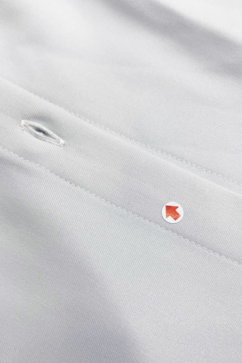 [DEFECT] Zipper Shirt Dress In Light Grey