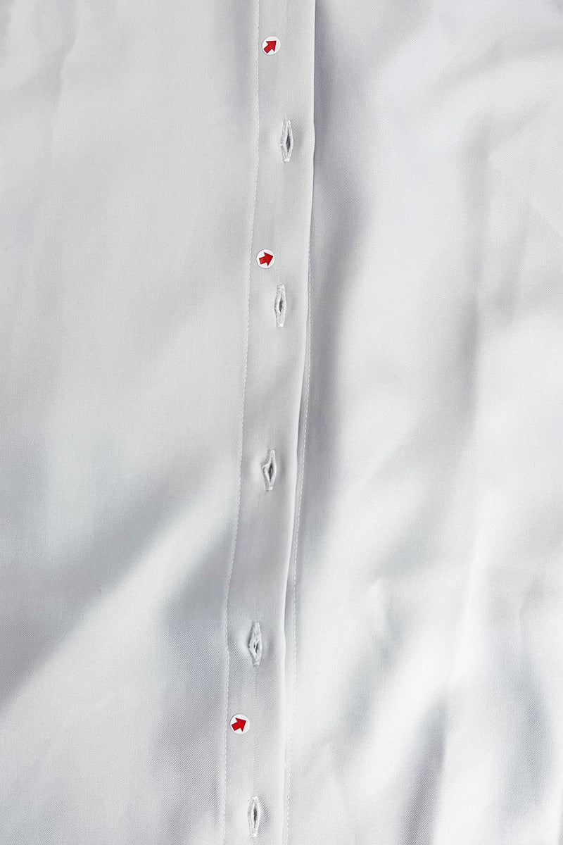 [DEFECT] Zipper Shirt Dress In Light Grey