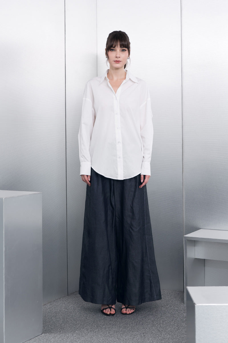 [DEFECT] Backless Shirt In White