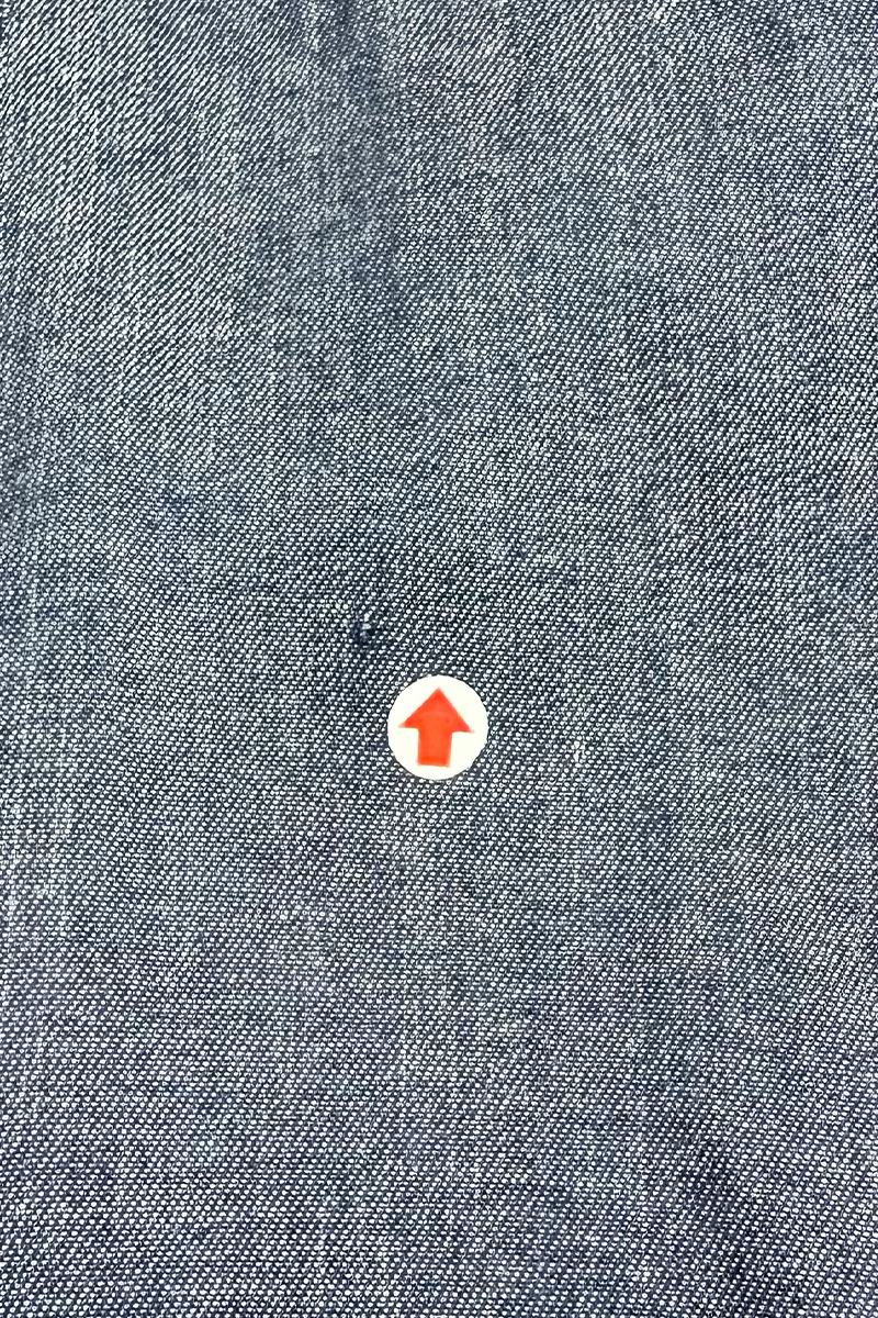 [DEFECT] Buckle Cropped Denim Blazer In Dark Indigo 1