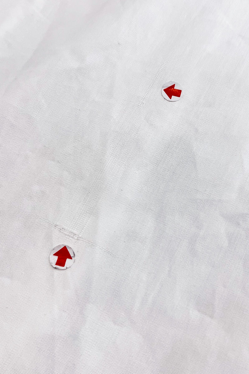 [DEFECT] Pleated Shirt In White 1