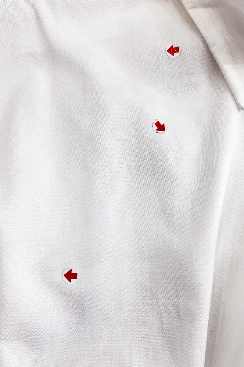 [DEFECT] Pleated Shirt In White 2