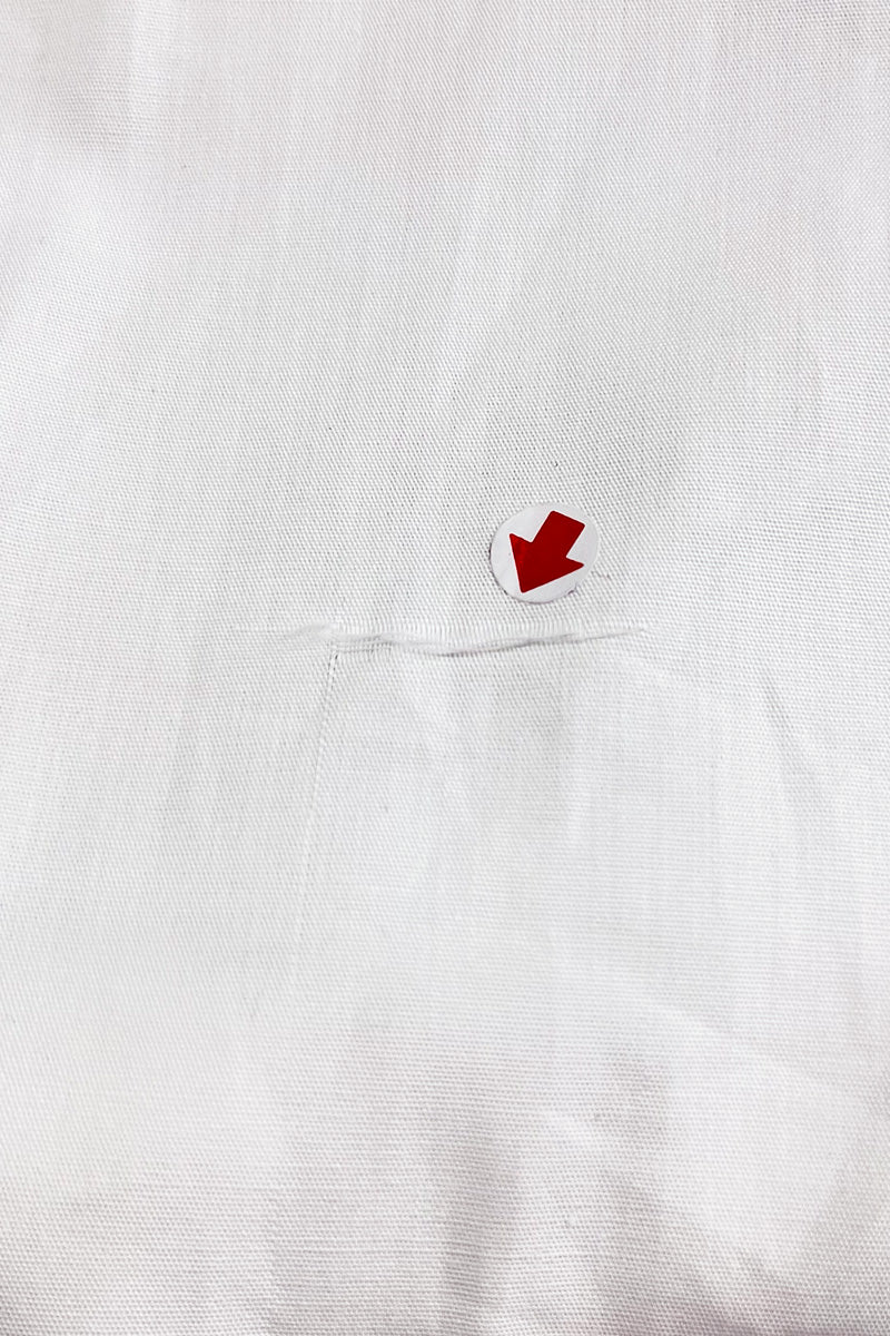 [DEFECT] Pleated Shirt In White 2