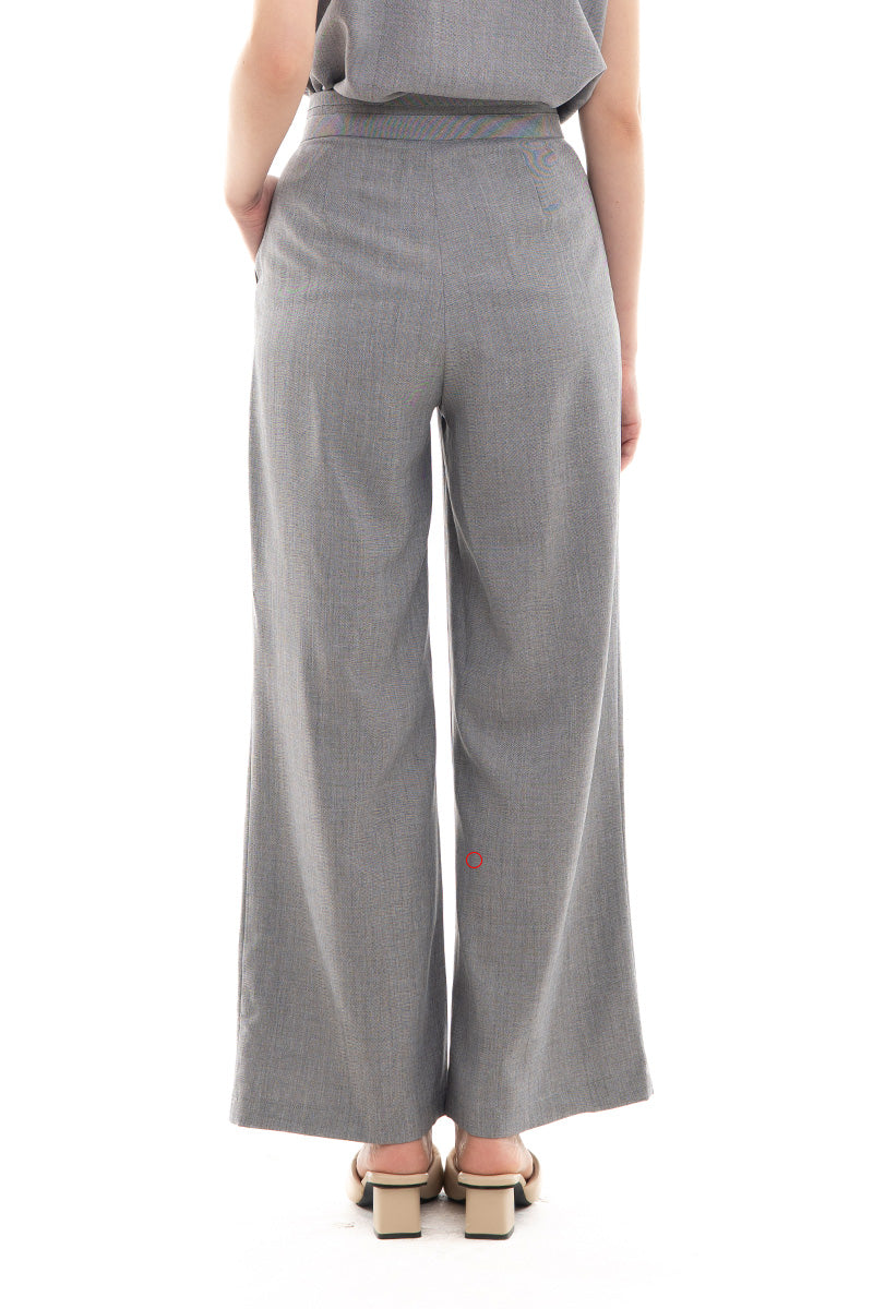 [DEFECT] Overlap Waist Trousers In Light Grey