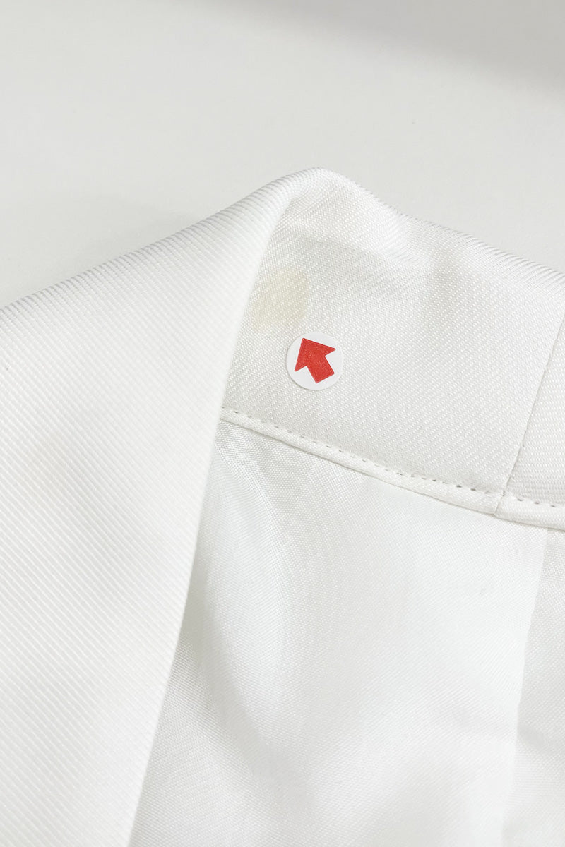 [DEFECT] Buckle 15 Long Fitted Blazer In White