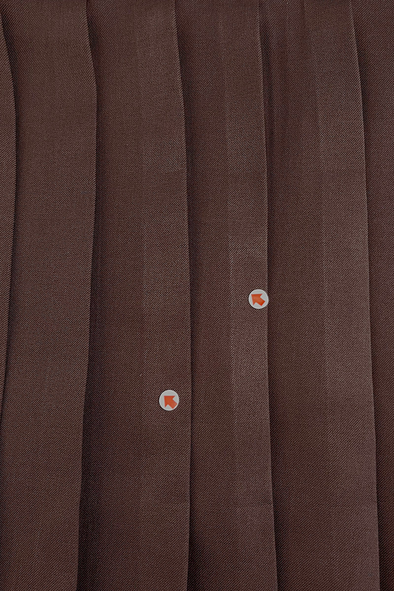 [DEFECT] Buckle 25 Flare Pleated Obi In Dark Brown 2