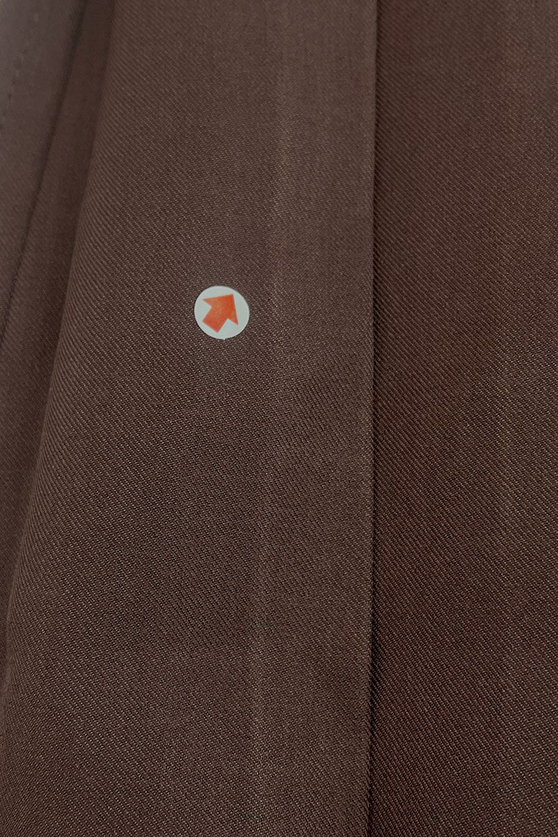 [DEFECT] Buckle 25 Flare Pleated Obi In Dark Brown 3