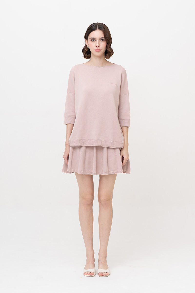 Essential Cotton-Jersey Sweatshirt In Dusty Pink