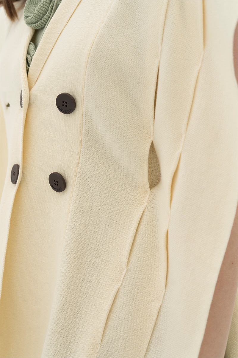 Essential Side-Tie Vest In Cream