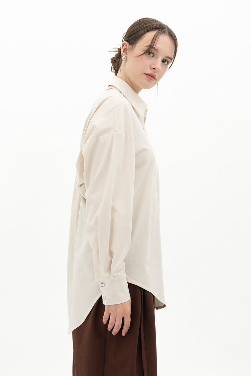Backless Shirt In Off White