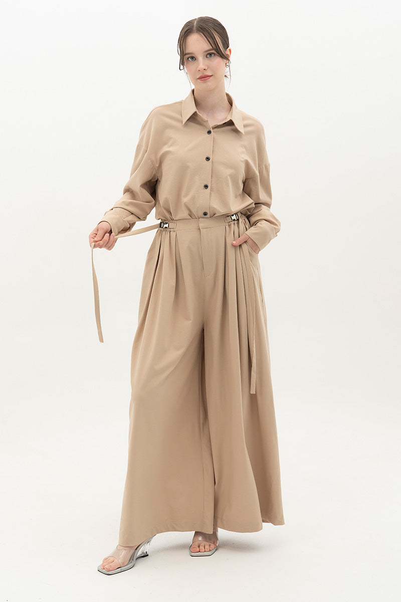 Buckle 15 Pants In Beige