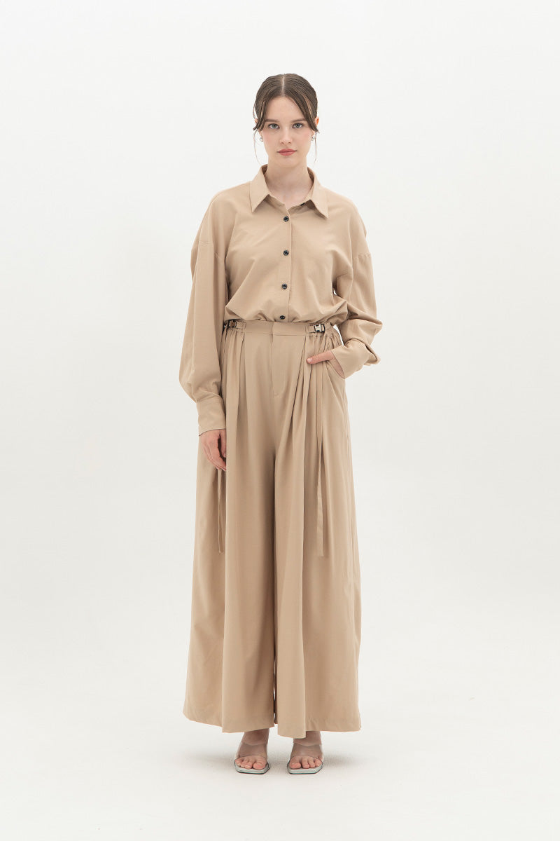 Buckle 15 Pants In Beige