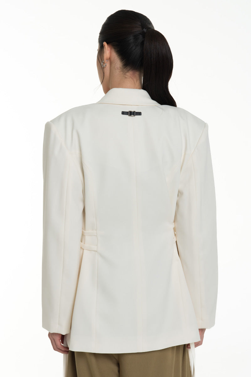 Buckle 15 Oversized Blazer In Ivory