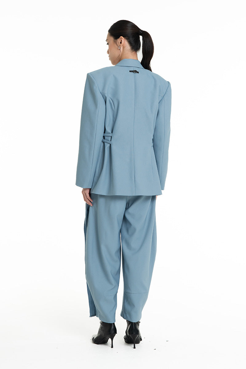 Buckle 15 Oversized Blazer In Sky Blue