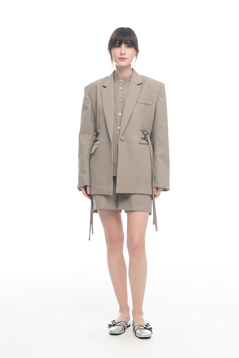 Buckle 15 Oversized Blazer In Taupe
