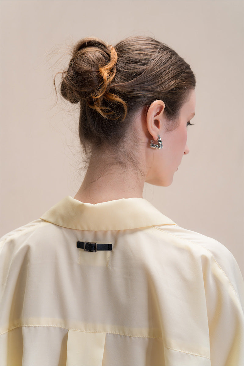 Pleated Shirt In Buttercream