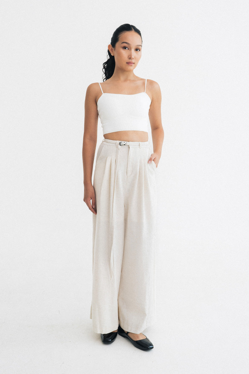 Buckle 15 Natural Long Pants In Broken White