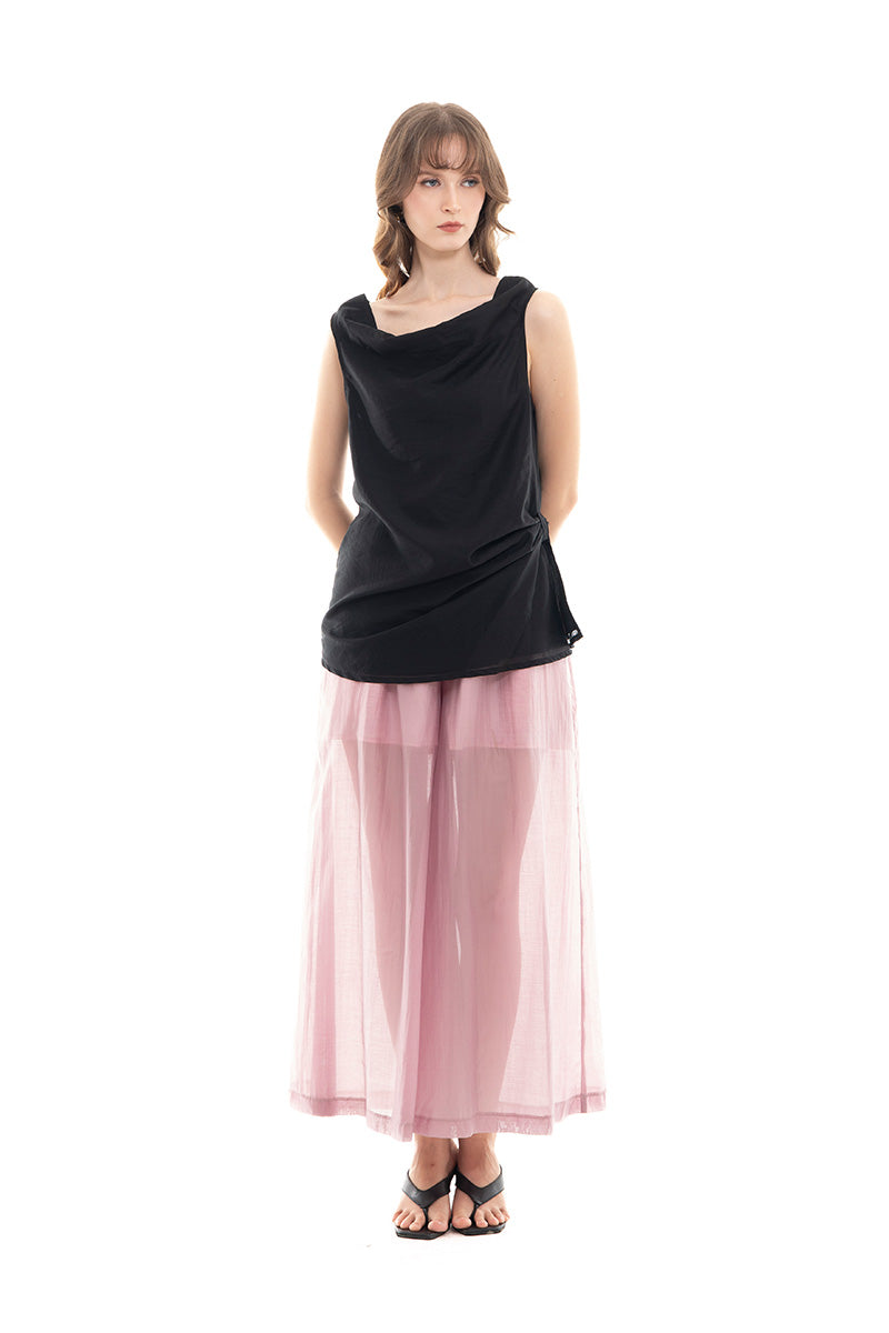 Draped Top In Black